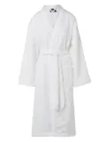 Karl Lagerfeld monogram-jacquard cotton bath robe - White