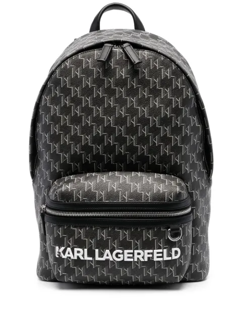 Karl Lagerfeld monogram-print backpack