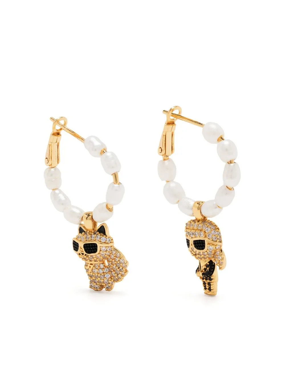 Karl Lagerfeld K/Ikonik 2.0 hoop earrings