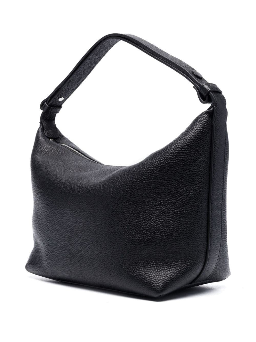 Shop Karl Lagerfeld Lea Ikonik-motif Shoulder Bag In Black