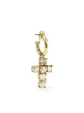Goossens Stones cross-pendant earring - Gold