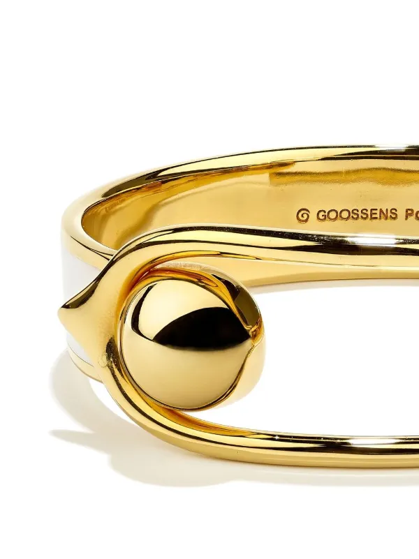 定価3.7万 GOOSSENS PARIS coin bracelet ゴールド Goossens Large Boucle gold-plated Bracelet | Gold | FARFETCH
