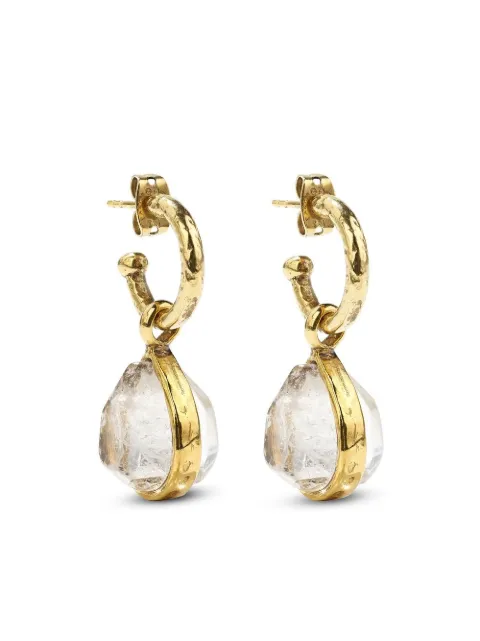 Goossens Cachemire rock crystal drop earrings