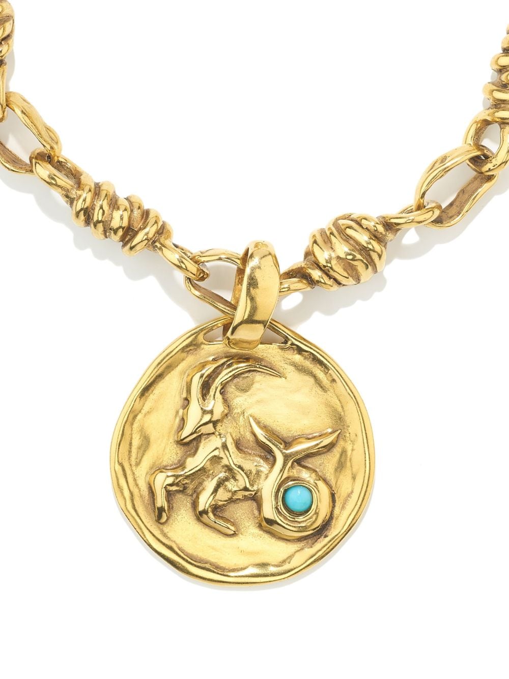 Shop Goossens Talisman Astro Capricorn Bracelet In Turquoise