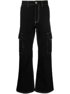 Off-White オフホワイト バックル カーゴパンツ | ブラック | FARFETCH JP