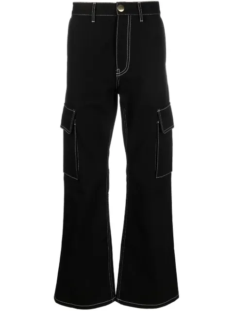 Marni flared cotton chinos