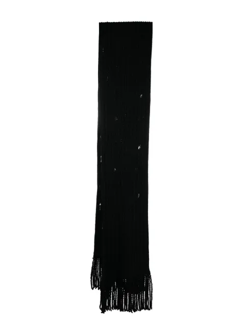 Roberto Cavalli cable-knit wool scarf