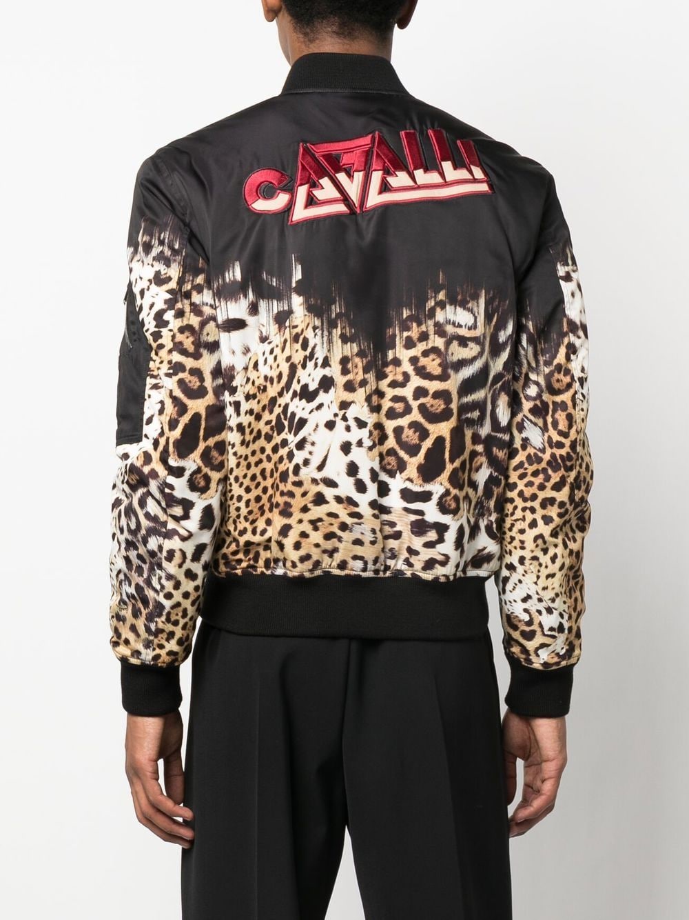 Shop Roberto Cavalli Leopard-print Bomber Jacket In Neutrals