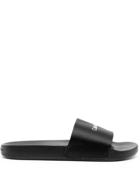 Calvin Klein - logo-embossed slip-on slides