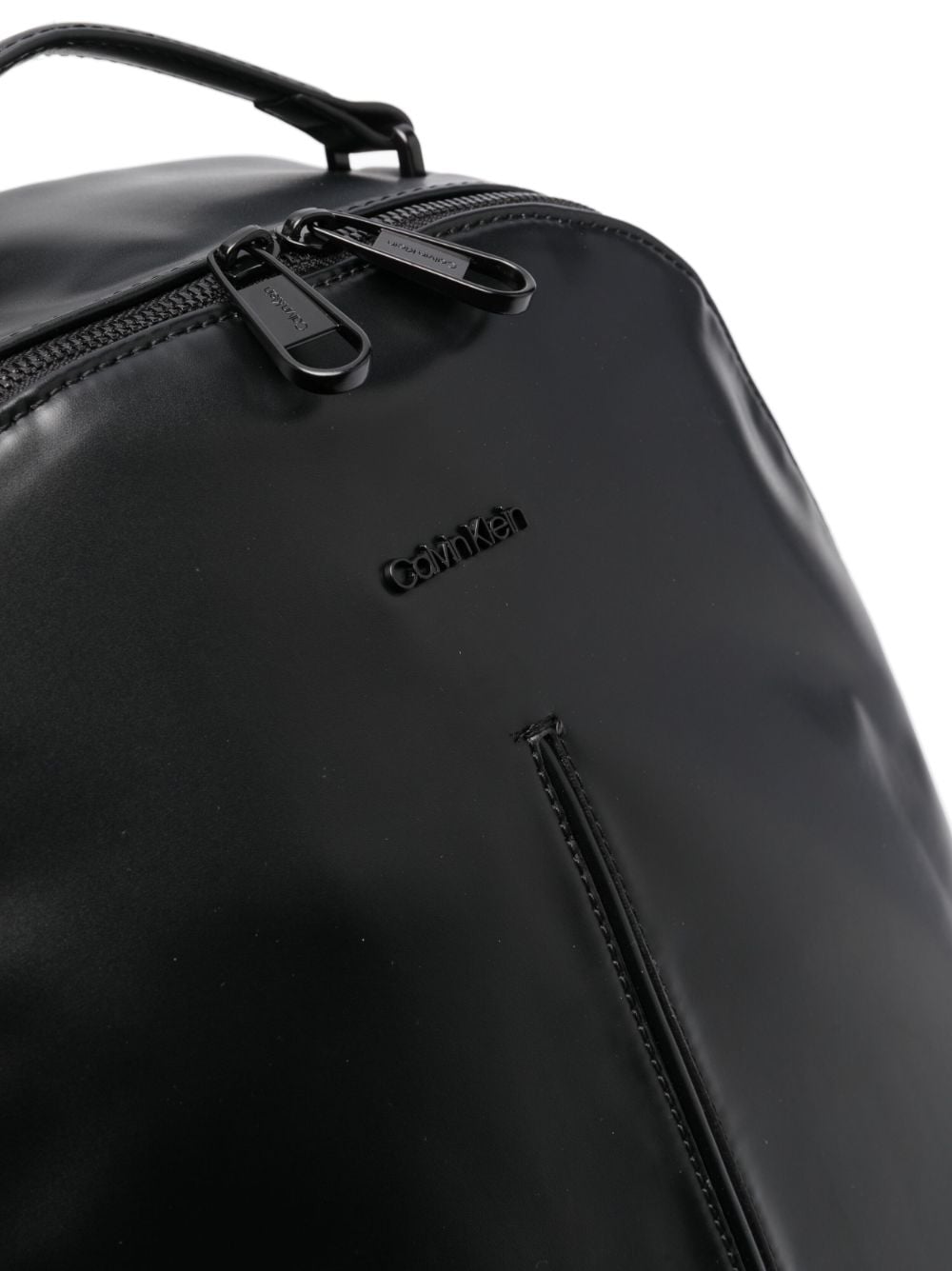 Shop Calvin Klein Embossed-logo Backpack In Schwarz