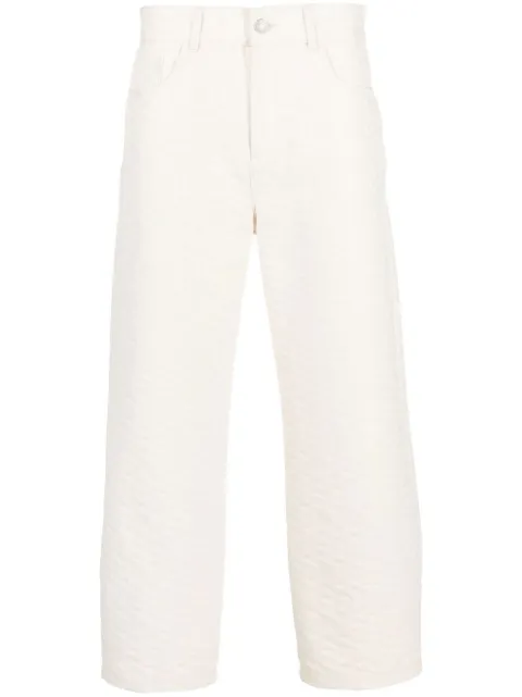 GCDS jeans con logo en relieve