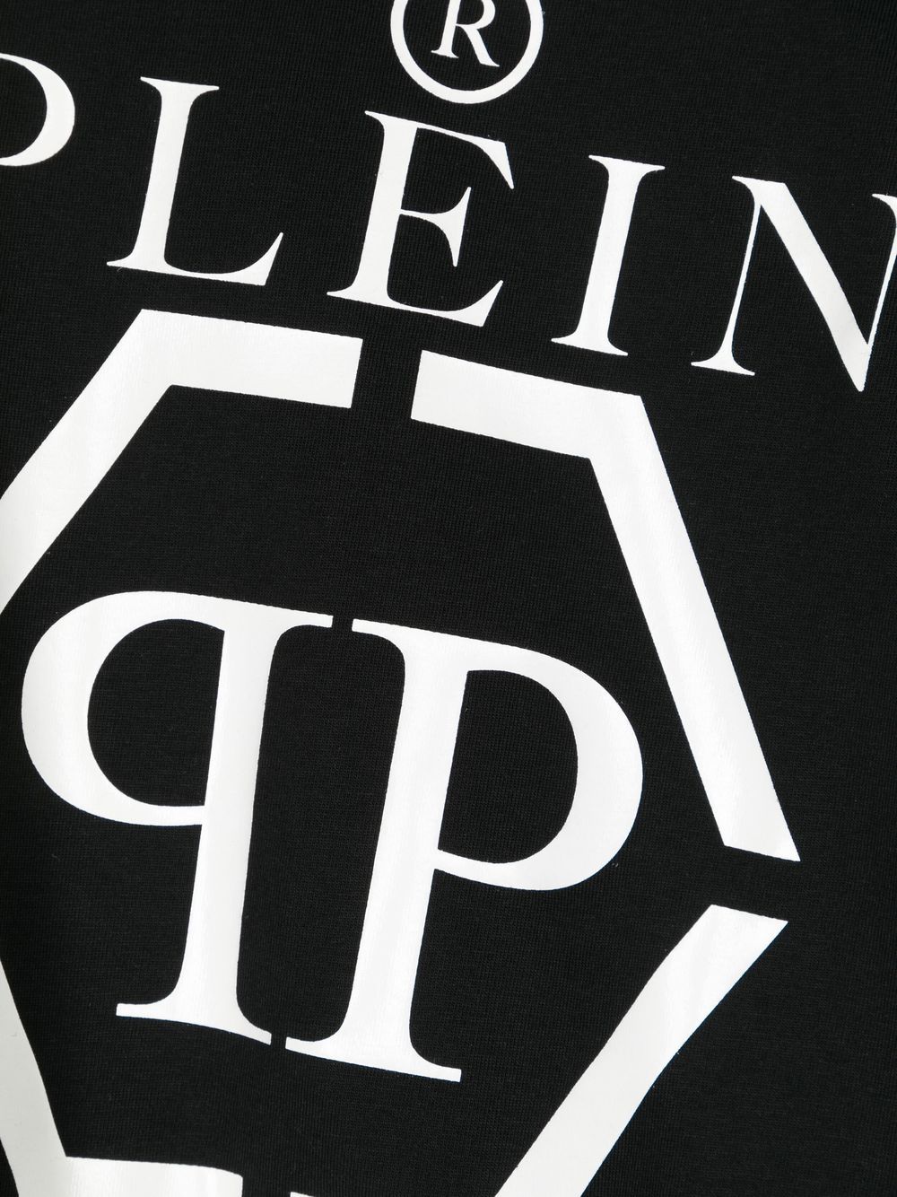 Shop Philipp Plein Junior Logo-print T-shirt In Black