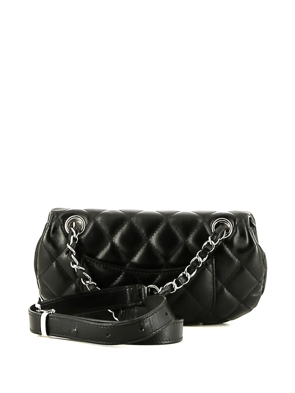 

CHANEL Pre-Owned 2020s diamond quilted belt bag - Black