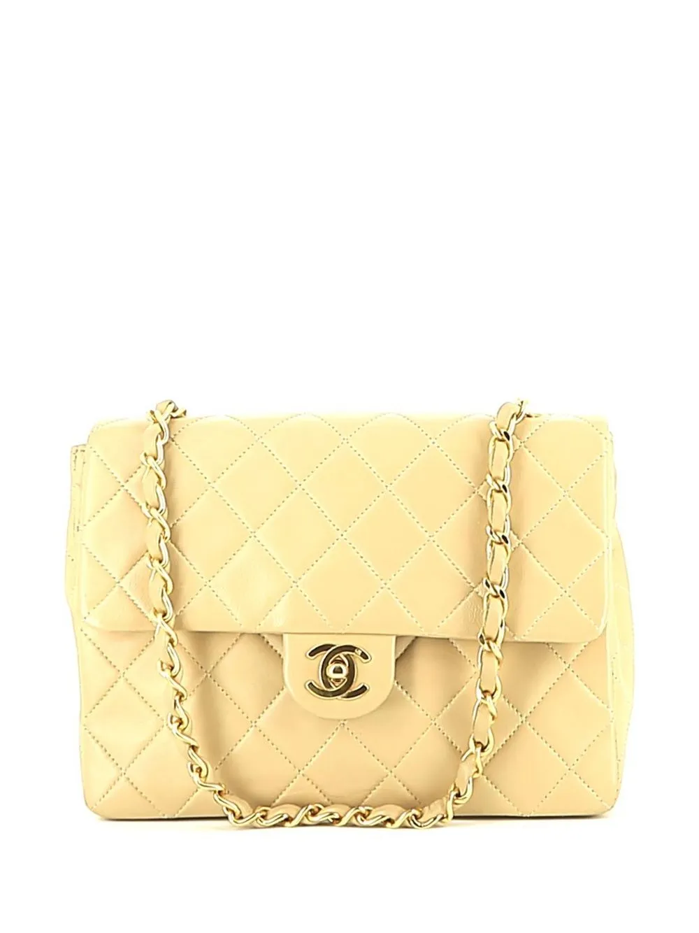 

CHANEL Pre-Owned 1991 Timeless small Classic Flap shoulder bag - Neutrals