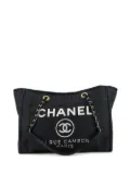 CHANEL Pre-Owned 2013 Deauville canvas tote bag - Blue