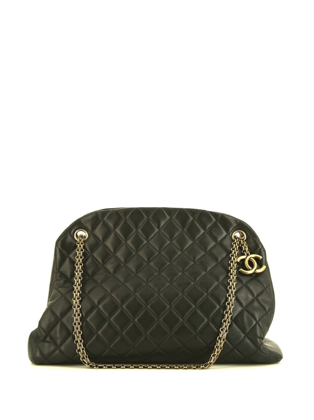 Pre-owned Chanel 2011 Large Mademoiselle Shoulder Bag In Black