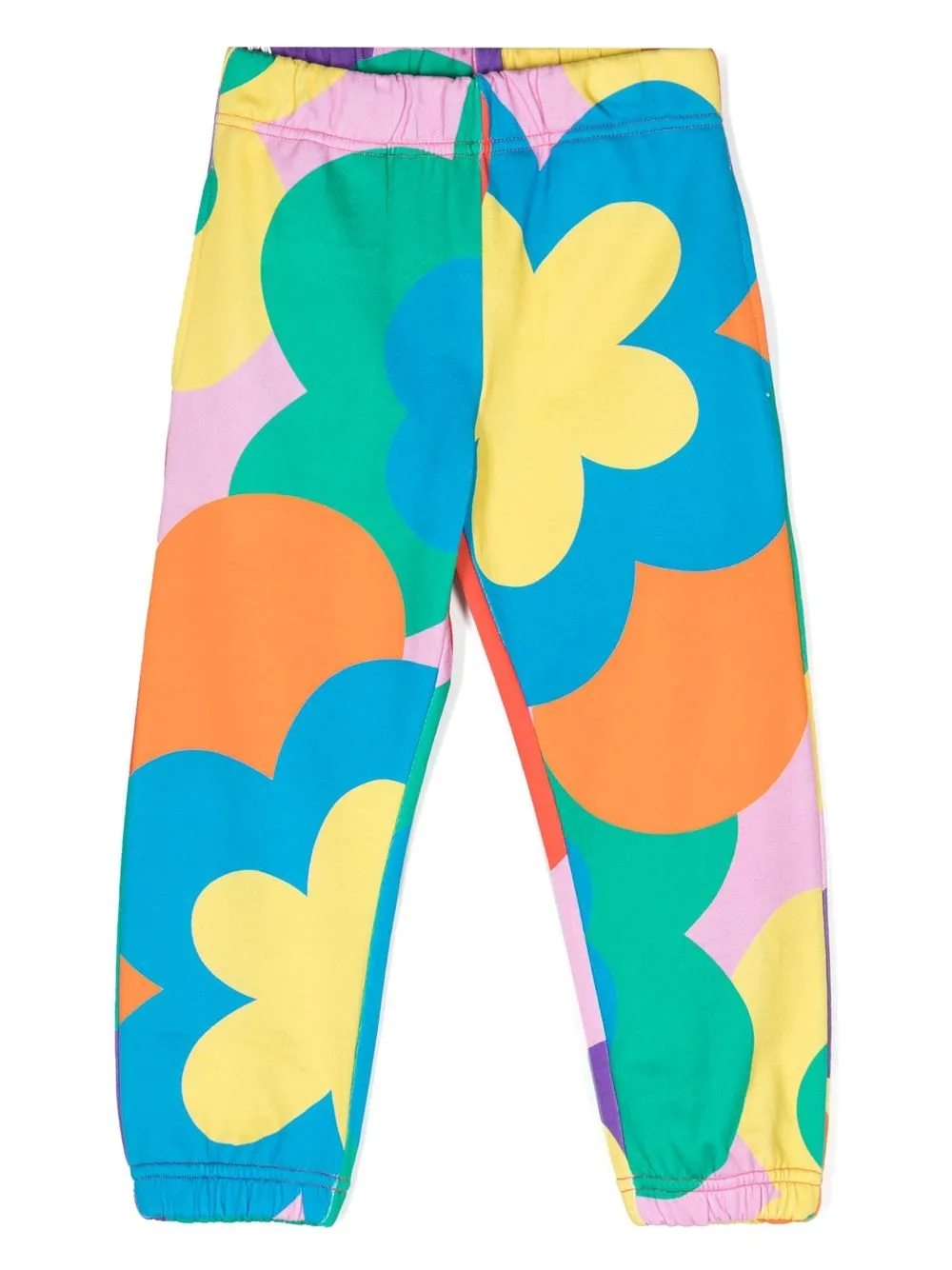 

Stella McCartney Kids pants con logo estampado y motivo floral - Azul