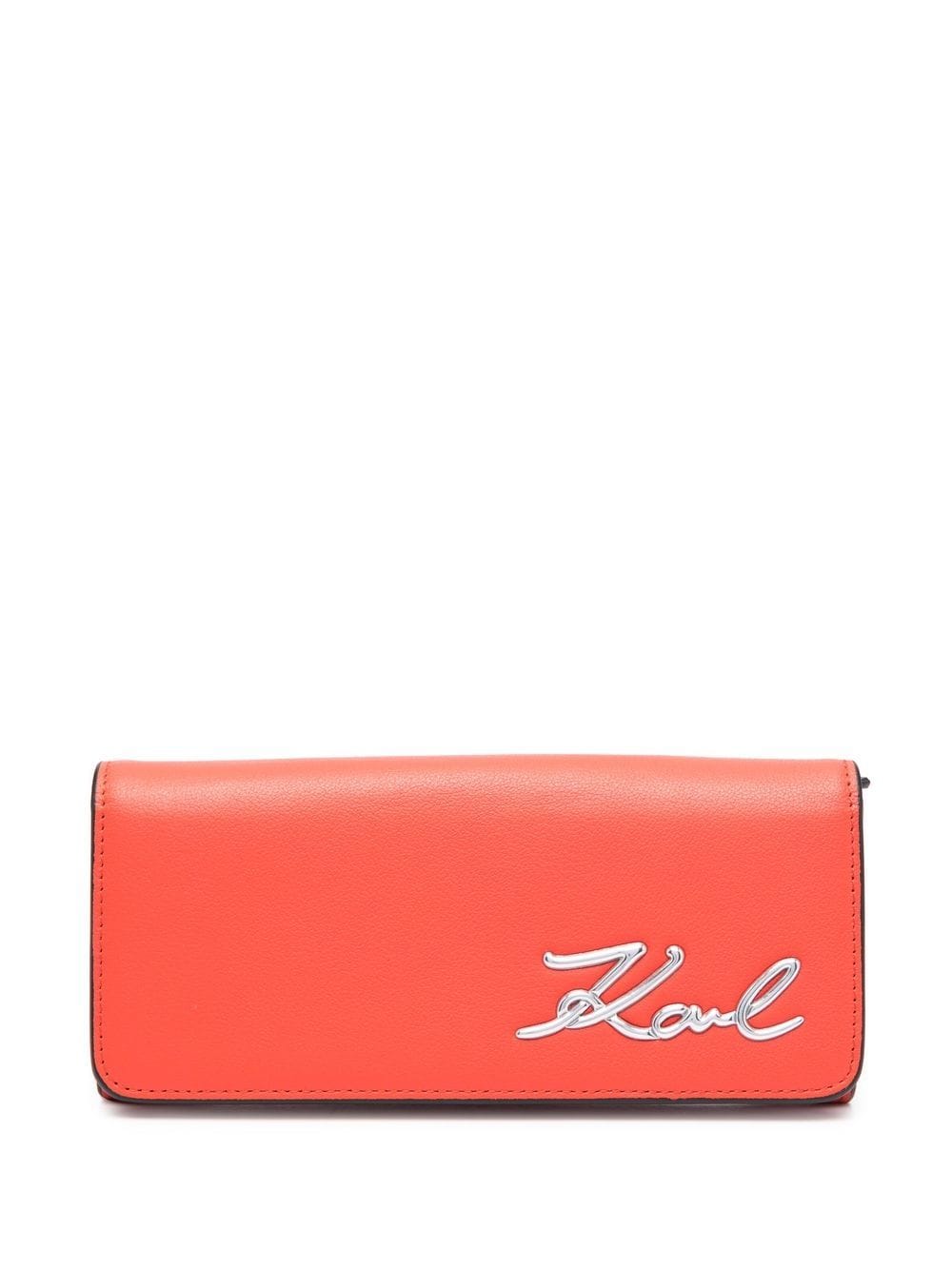 Karl Lagerfeld K/autograph Continental Flap Wallet In Red