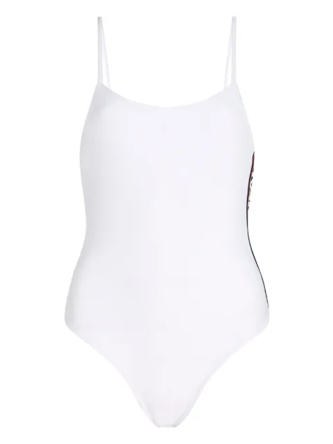 Karl Lagerfeld Essential logo-print swimsuit