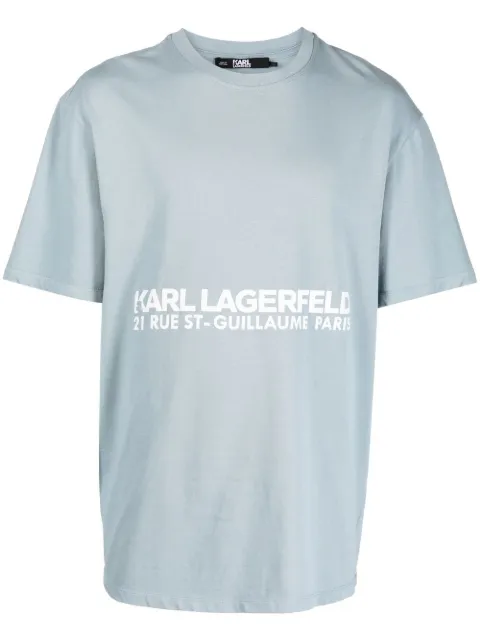 Karl Lagerfeld logo-print organic-cotton T-Shirt 