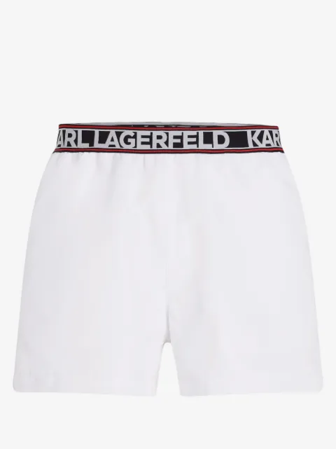 Karl Lagerfeld Essential logo-print swim shorts