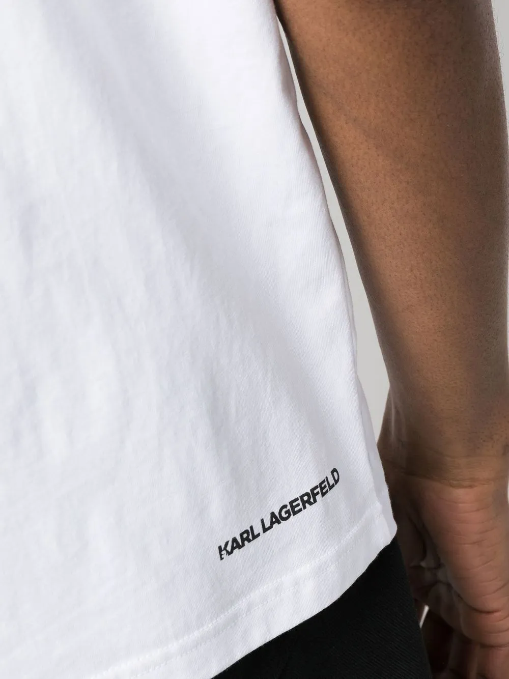 Karl Lagerfeld Tshirt Short Sleeve Logo Blue