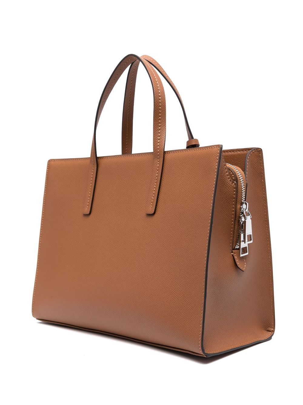 Shop Karl Lagerfeld Medium Logo-lettering Tote Bag In Brown