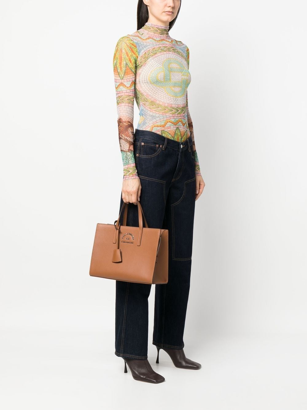 Karl Lagerfeld Medium Logo-lettering Tote Bag In Brown | ModeSens