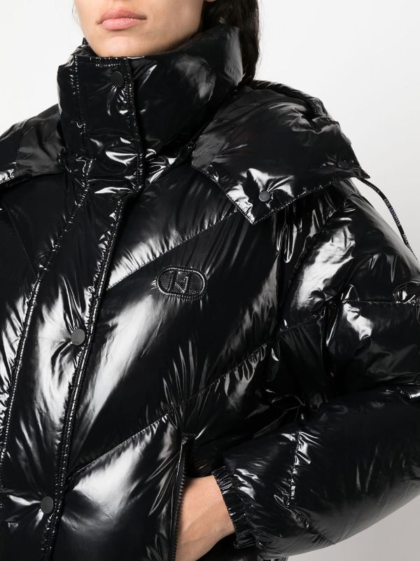Karl Lagerfeld Jeans monogram-pattern Puffer Jacket - Farfetch