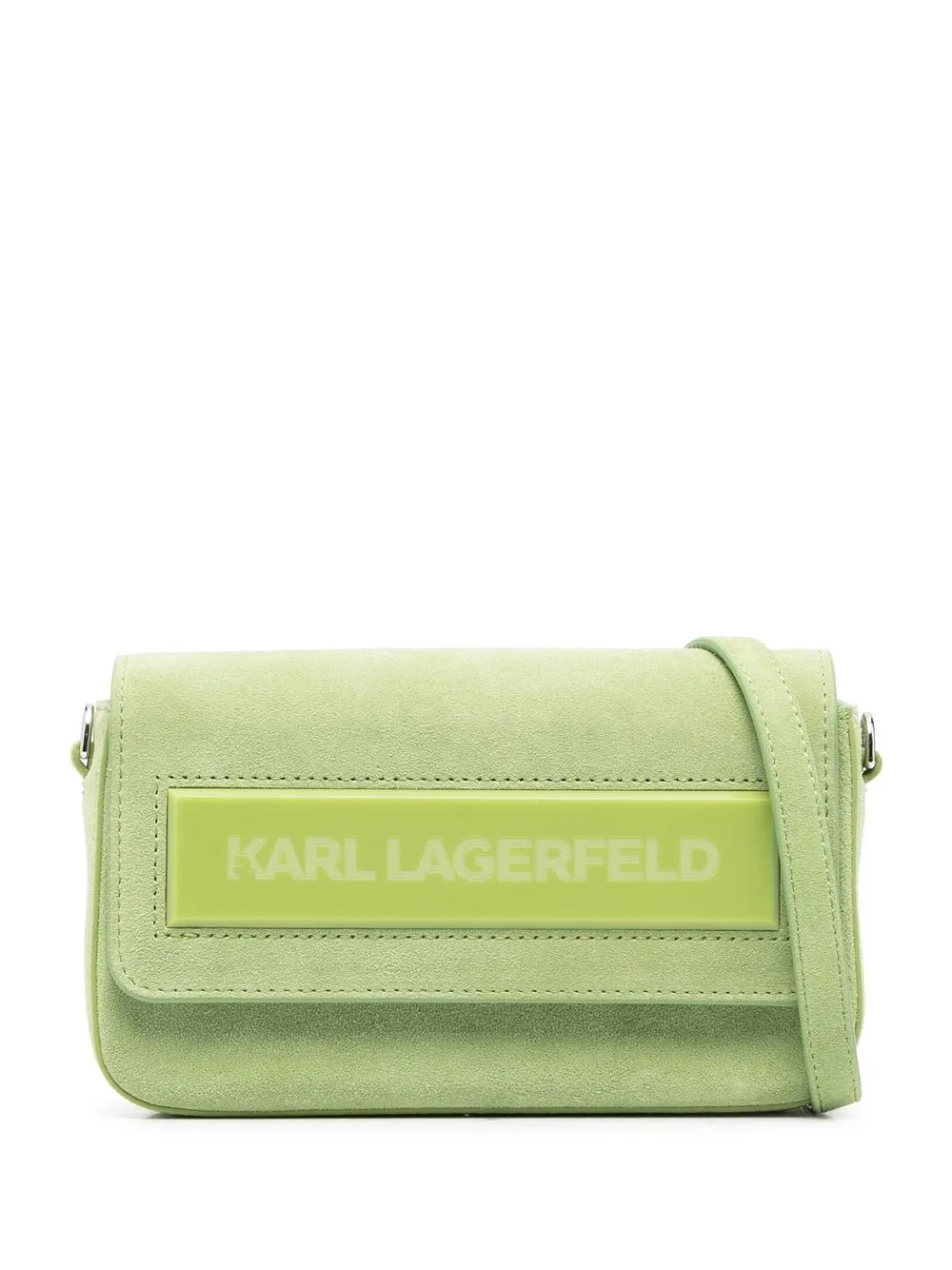 Karl Lagerfeld Small Essential K Suede Bag - Farfetch