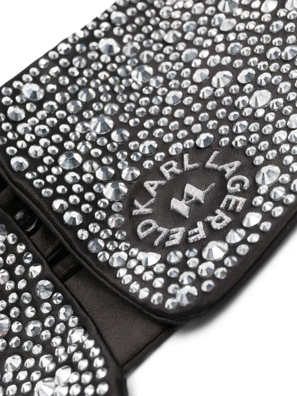 Karl Lagerfeld rhinestone-embellished Collar | Black