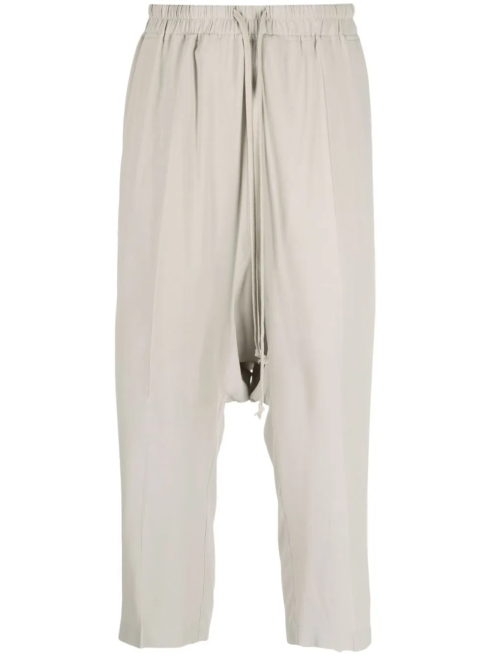 

Rick Owens cropped drawstring-waist trousers - Grey