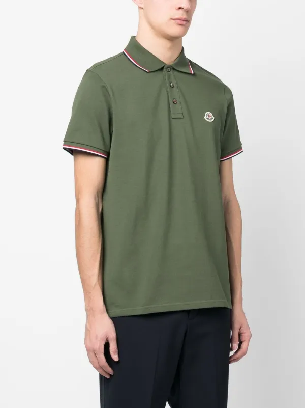 MONCLER グリーン ポロシャツ Moncler ポロシャツ | グリーン | FARFETCH JP