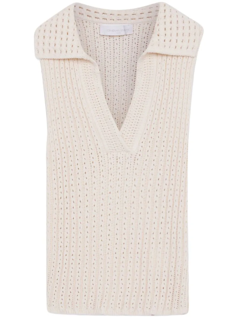 

Simkhai Imani pointelle-knit tank top - CREAM