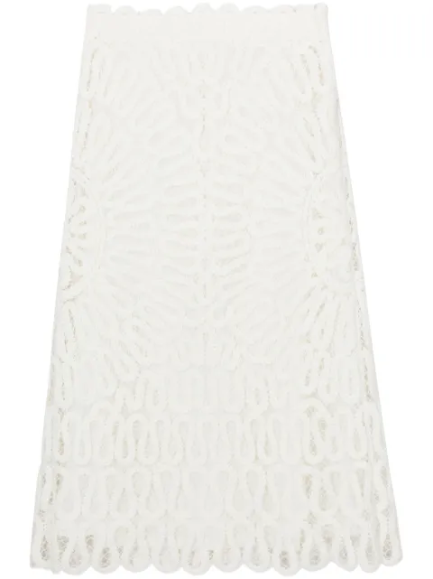 Simkhai high-waist A-line skirt