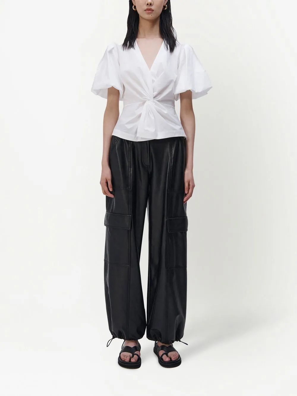 Simkhai Blouse met V-hals - Zwart