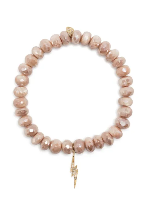 Sydney Evan 14kt yellow gold Lightning Bolt charm bracelet