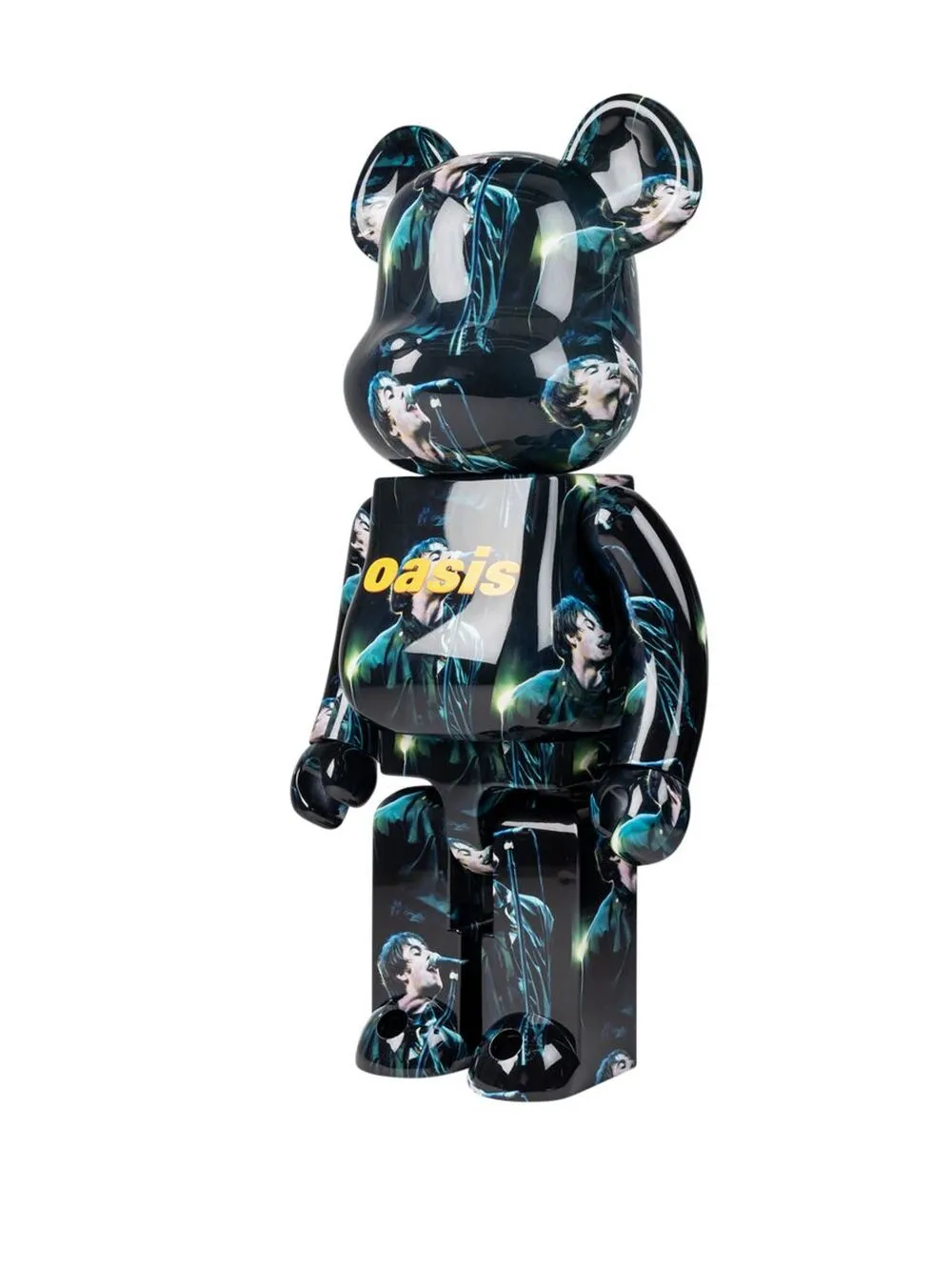 Shop Medicom Toy X Oasis Knebworth 1996 Be@rbrick Figure In Blue