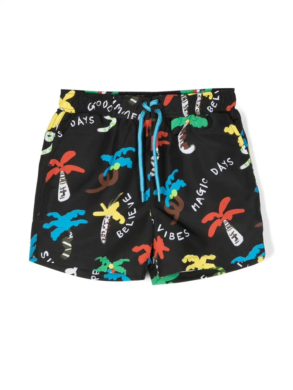 

Stella McCartney Kids palm tree-print swim shorts - Black