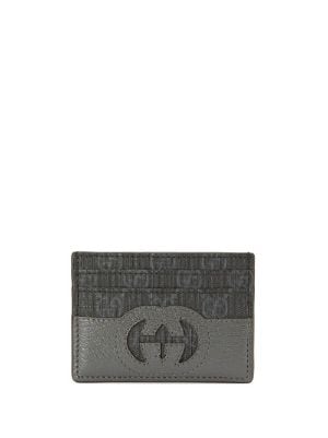 GUCCI VINTAGE ZIP WALLET CARDS AND KEY HOLDER
