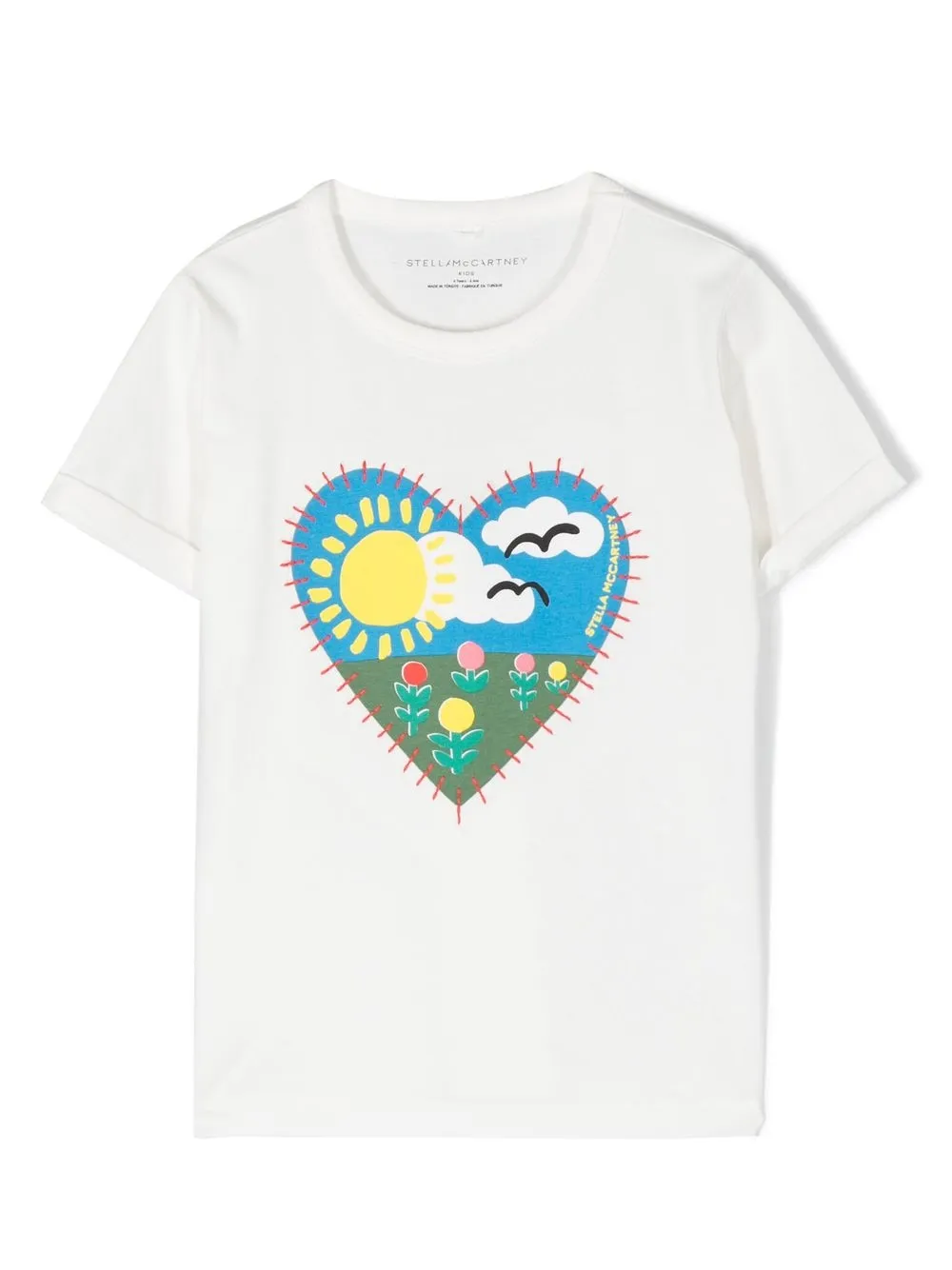 

Stella McCartney Kids graphic logo-print T-shirt - White