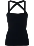 Patou cable-knit halterneck top - Blue