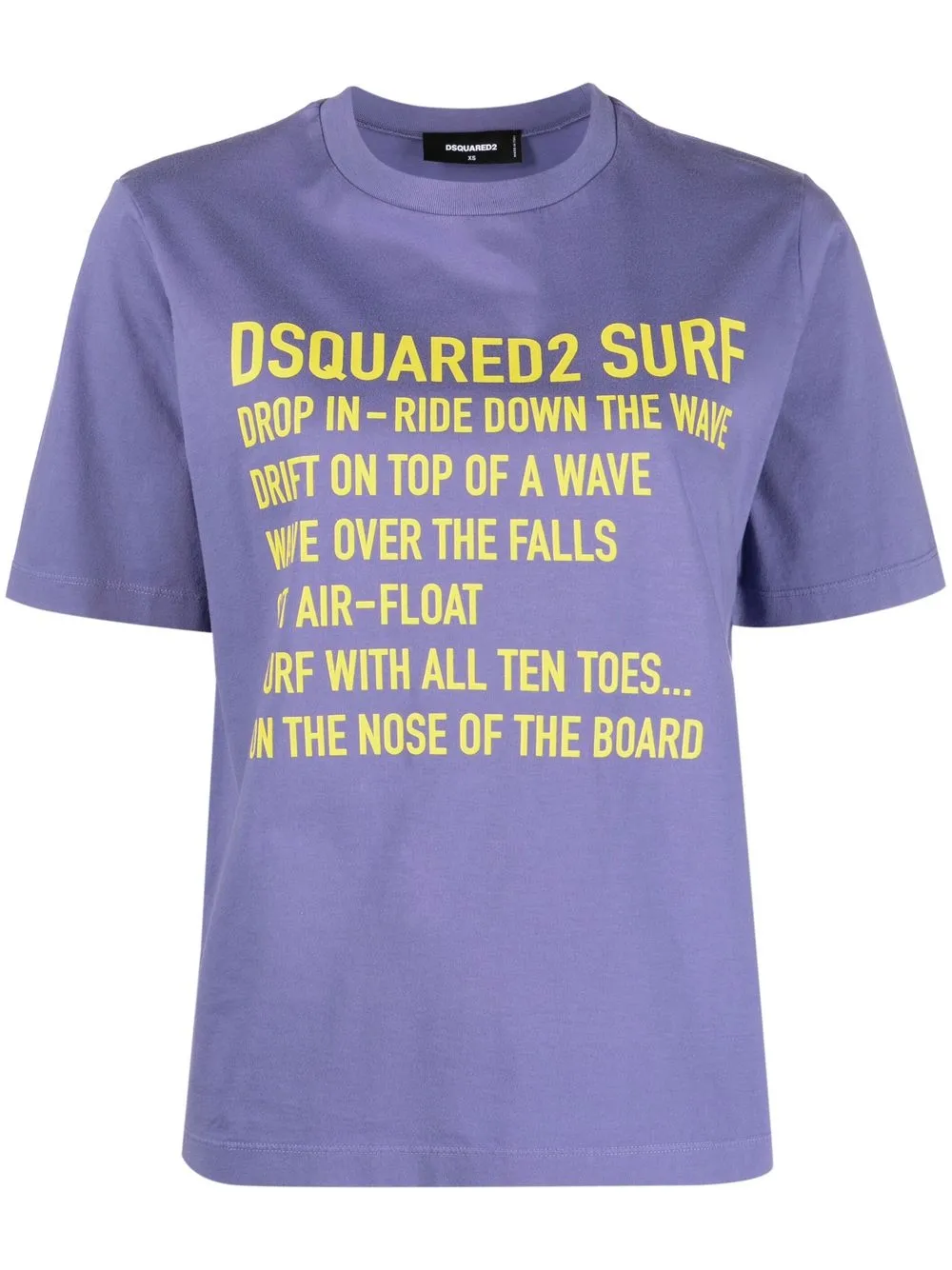 

Dsquared2 logo-print detail T-shirt - Purple