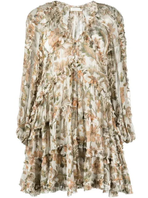 ZIMMERMANN Chintz floral-print minidress