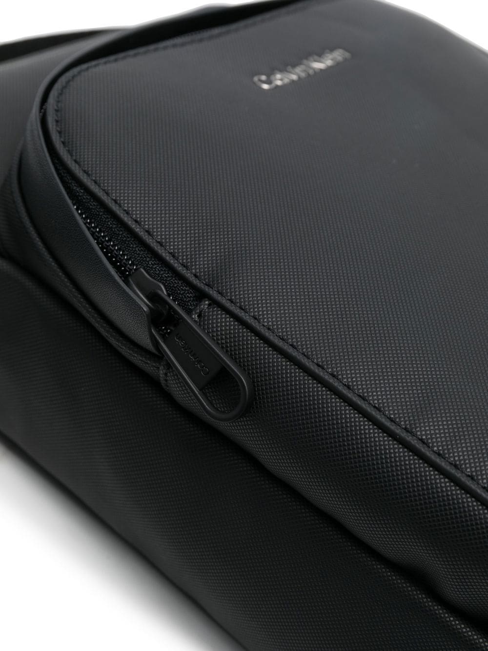 Shop Calvin Klein Logo-detail Messenger Bag In Black