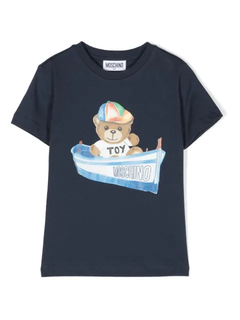 Moschino Kids Teddy Bear boat print T-shirt