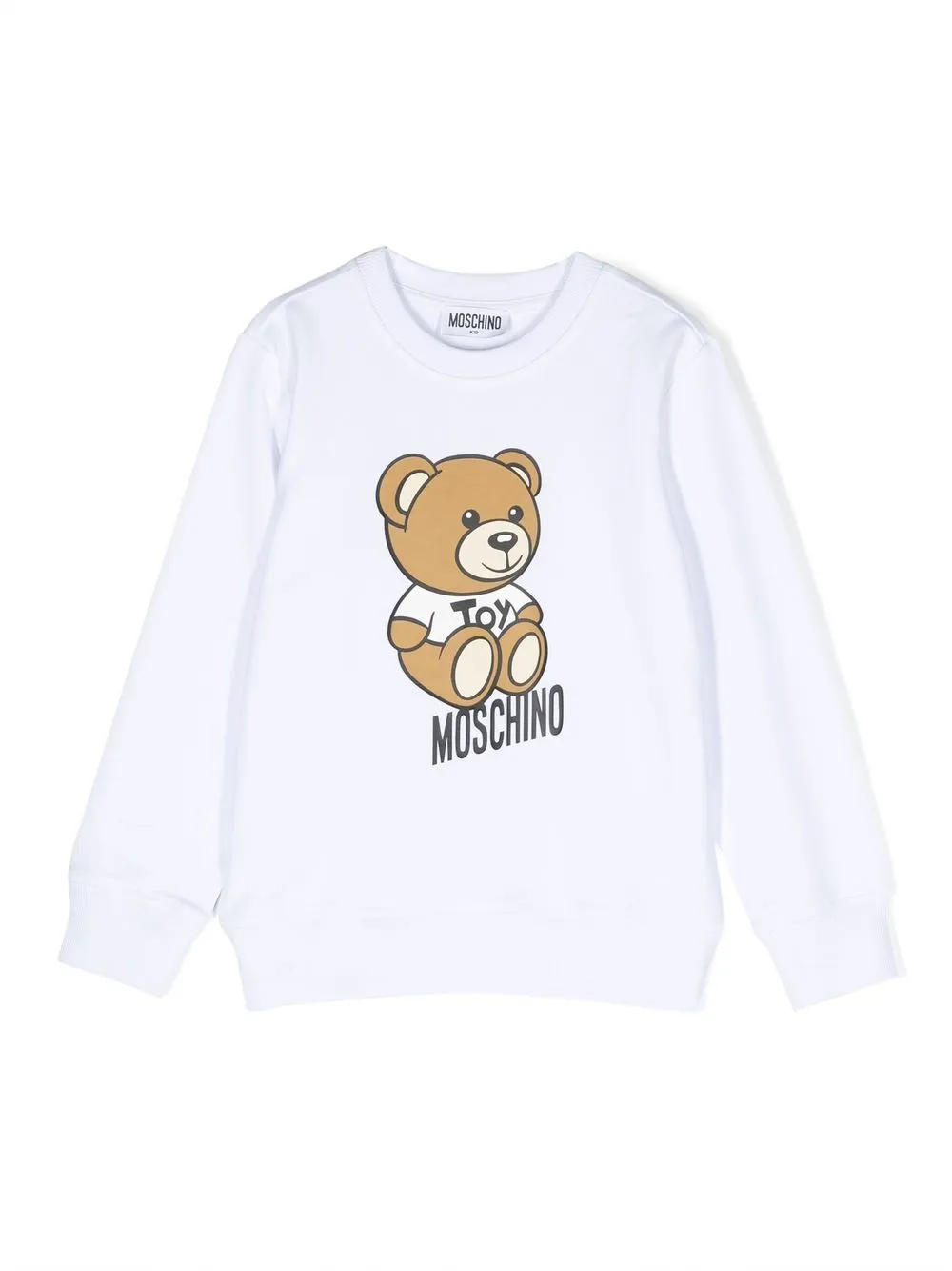 

Moschino Kids Teddy Bear-print cotton sweatshirt - White