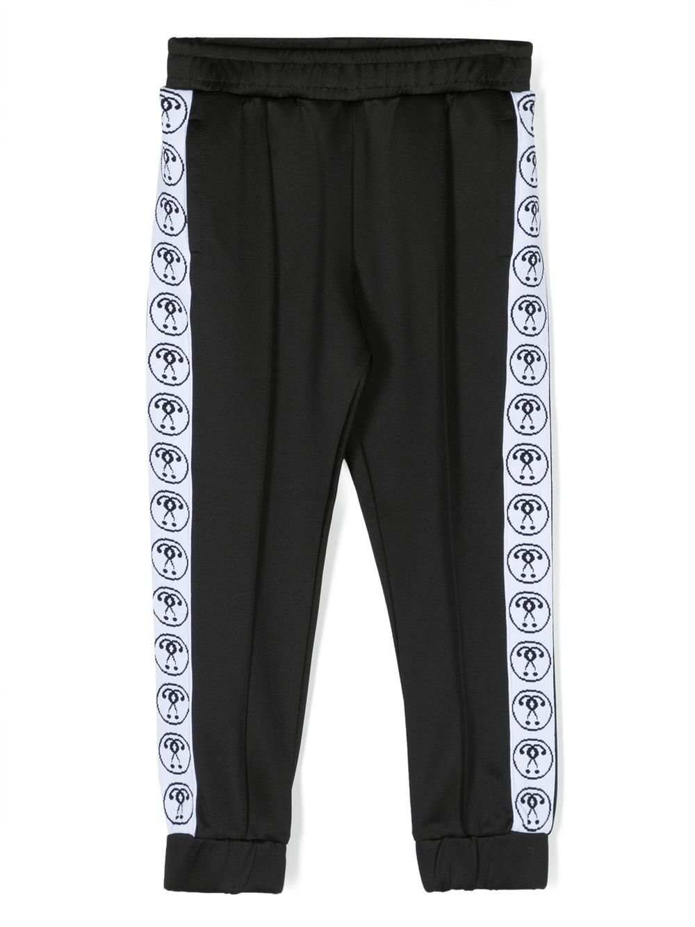 Moschino Kids' Double Question Mark Sweatpants In Black