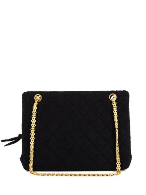 HOT SALE CHANEL terry-cloth shopping shoulder bag Women