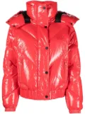 Karl Lagerfeld padded funnel neck jacket - Red